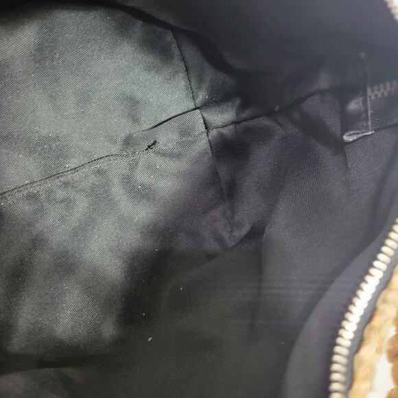 Gianni Chiarini Firenze Straw Bag Tan Woven Shoulder Slouchy Hobo Raffia Leather - Picture 14 of 16